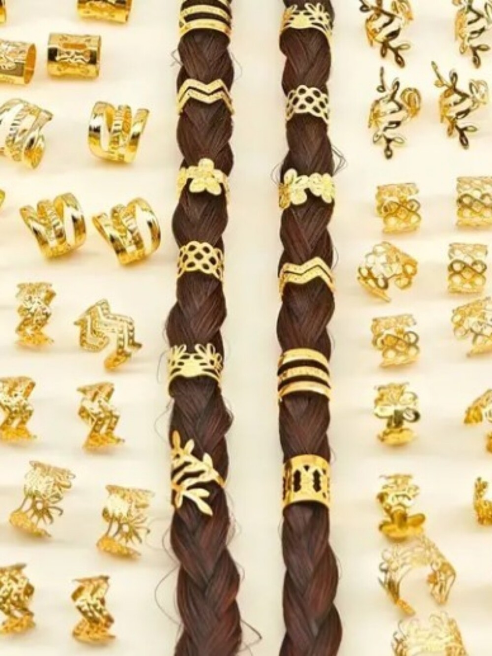 Gold-Tone Hair Jewelry